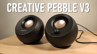 Creative Pebble V3 Review  Minimalistic 20 Setup [upl. by Lehcem]