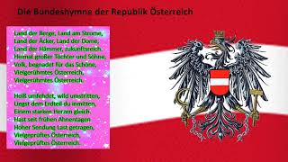 Österreichische Hymne Text [upl. by Aloise]