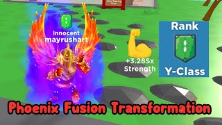 Unlocked YClass amp Phoenix Fusion Transformation  Super Power Fighting Simulator Roblox [upl. by Eadahc666]