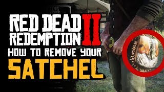 How to REMOVE the Satchel  Red Dead Redemption 2 [upl. by Dnomsed]