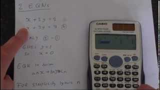 How to Solve Equations Using Casio Fx991ES Plus [upl. by Criswell916]