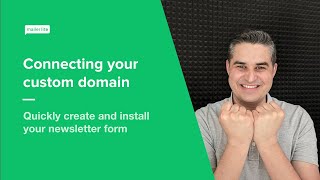 Connecting your custom domain  How to connect a custom domain to MailerLite Classic Premium [upl. by Orimar821]