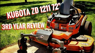 Kubota ZD 1211 3rd Year Review amp Maintenance [upl. by Norita]