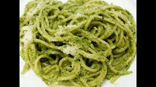 Cómo hacer ESPAGUETI VERDE  receta fácil y deliciosa [upl. by Yadrahc]