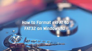 How to Format exFAT to FAT32 on Windows 10 [upl. by Valera410]