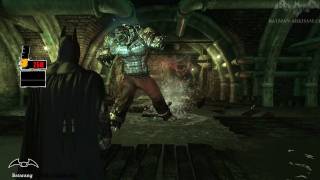 Batman Arkham Asylum Walkthrough Part 45  Killer Croc Boss Fight [upl. by Thielen]