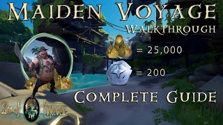 Sea of Thieves  Maiden Voyage Journal Locations  Massive Loot Score 25000 Gold  200 Doubloons [upl. by Ivette]