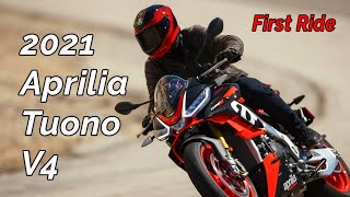 2021 Aprilia Tuono V4 Review [upl. by Aihsilat]