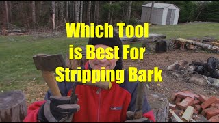 A Few ways to Peel Bark Off Posts [upl. by Winnah]