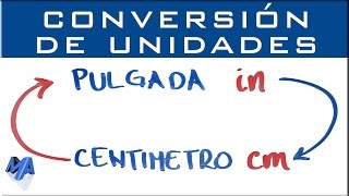 Convertir pulgada a centímetros o a metros [upl. by Schinica]