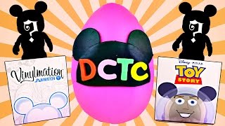 PLAYDOH DCTC SURPRISE EGG Vinylmation D Tour Series 2 Disney Cinderella Toy Story Mickey Mouse [upl. by Aiyt]