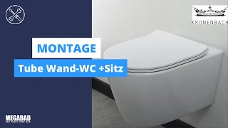 Tube WandWC  Sitz  Montage  Kronenbach [upl. by Stockwell]