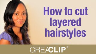 Cutting Layers at home  How to cut layered hairstyles [upl. by Casimir]