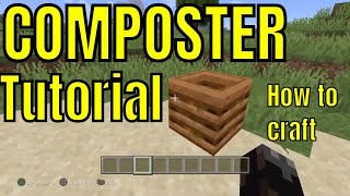 How to Make a Composter in Minecraft [upl. by Lili]