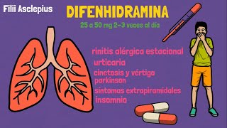 DIFENHIDRAMINA  PARA QUÉ SIRVE [upl. by Cannon]