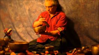 70 minute7 Chakra Continuous Meditation with 21 Antique Tibetan Singing Bowls [upl. by Leibman374]