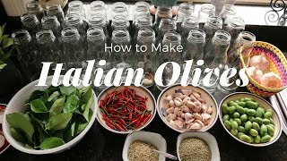 How to Cure Olives Traditional Italian Recipe [upl. by Zilla]