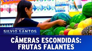 Frutas Falantes  The Talking Fruits Prank  Câmeras Escondidas 240917 [upl. by Weinberg129]