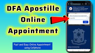 DFA Apostille Online Appointment 2025 [upl. by Seko]