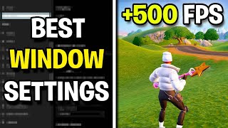 BEST WINDOWS Settings in Fortnite Chapter 5 MAX FPS [upl. by Caty137]