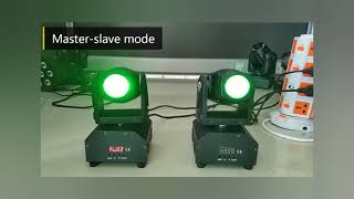 MINI Moving head stage lights UKing How to use with DMX [upl. by Valeria999]