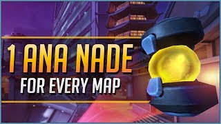 1 ANA NADE for EVERY MAP Overwatch 1 [upl. by Imaon618]