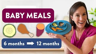 Dietitian Shows 612 Month Meals BabyLed Weaning [upl. by Necaj137]