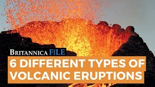 BRITANNICA FILE The 6 types of volcanic eruptions  Encyclopaedia Britannica [upl. by Ative]