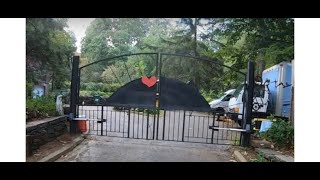 Driveway Electric Dual Gate Opener Installation [upl. by Sil772]