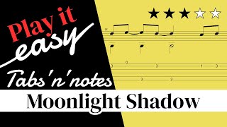 Moonlight Shadow  Mike Oldfield guitar tab amp notes [upl. by Adiuqram]