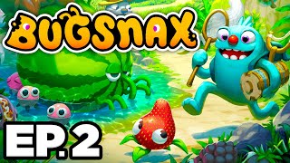 🏖 SIMMERING SPRINGS PET STRABBY GRAMBLE DONATING BUGSNAX  Bugsnax Ep2 Gameplay  Lets Play [upl. by Okiman505]