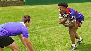 iShowSpeeds First Time Playing Rugby [upl. by Rebmak687]