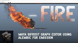 Maya FIRE tutorial with the bifrost graph editor [upl. by Mooney962]