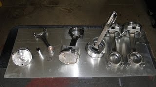 Engine Building Part 4 Pistons Rings and Rods [upl. by Sihonn]