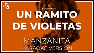 Manzanita  Un Ramito De Violetas LETRA INSTRUMENTAL KARAOKE ISRC ES54I0324312 [upl. by Onin]