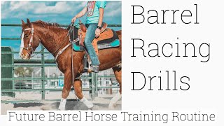 Barrel Racing Drills  My Arena Routine For my Barrel Horse In Training  Camo Cowgirl [upl. by Ellie]