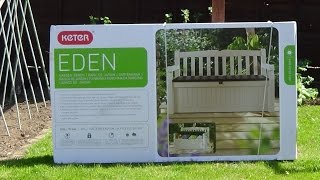 Keter Eden Storage Bench Assembly Instructions [upl. by Vachel136]