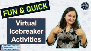 Virtual Icebreaker Activities ll 5 Icebreaker Games To Play On Zoom ll The Skill Academy [upl. by Jo Ann]