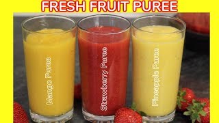 How to Make Fruit Puree  Fruit Puree Recipes [upl. by Alyehc779]