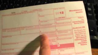 How to fill out an IRS 1099MISC Tax Form [upl. by Nynahs]