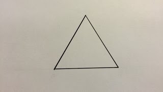 Comment Dessiner Un Triangle Equilatéral  How To Draw A Equilateral Triangle [upl. by Nonnahsed]