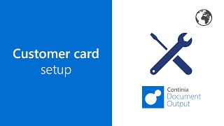 Customer card setup [upl. by Oicnecserc]