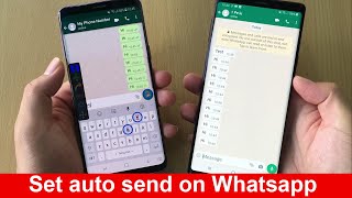 How to set auto send message in Whatsapp [upl. by Onilegna]