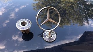 How to change mercedes hood ornament  emblem [upl. by Akimahc]