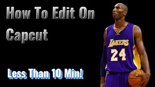 How To Make A Simple Basketball Edit On Capcut [upl. by Sedaiuqlem]