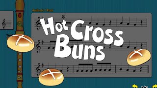 Recorder Song 5 Hot Cross Buns [upl. by Skilken951]