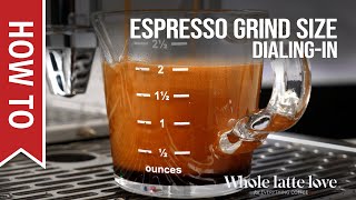 How To Dial In Grind Size for Espresso [upl. by Rick]