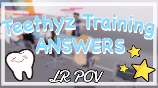 Teethyz Training ANSWERS  Orthodontist To Oral Surgeon  Roblox Teethyz Dentist [upl. by Sitoel]