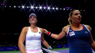 Angelique Kerber vs Dominika Cibulkova  2016 WTA Finals Singapore Highlights [upl. by Lanos596]