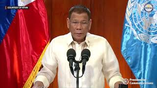 WATCH President Dutertes speech at the 75th UN General Assembly [upl. by Ormond]